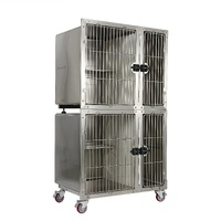 Aeolus Stainless Steel Round Corner Cat Condo Modular