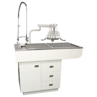 Preparation Table Dental Table with Stainless Steel Tub