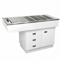 Aeolus Dental Preparation Table with Stainless Steel Tub - Left